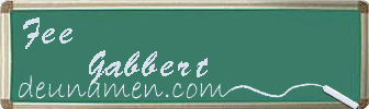 Fee Gabbert Visitenkarte